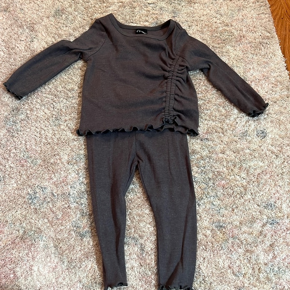Gray 2 piece outfit